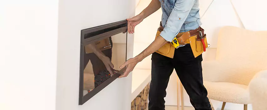 Metal Fireplace Installation in Enterprise, Alabama