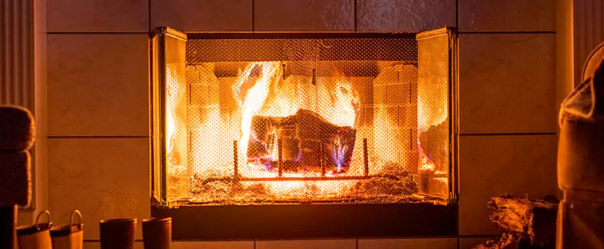 Mendota Hearth Landscape Fireplace Installation in Enterprise, Alabama